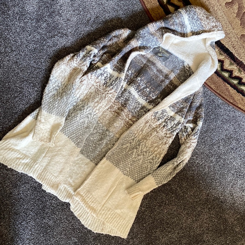 Natural Reflections hooded cardigan